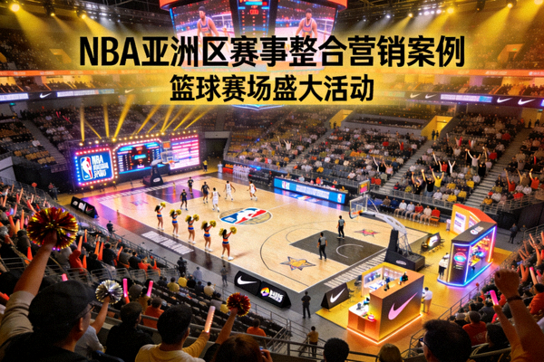 NBA亚洲区赛事整合营销案例 - 篮球赛场盛大活动场景